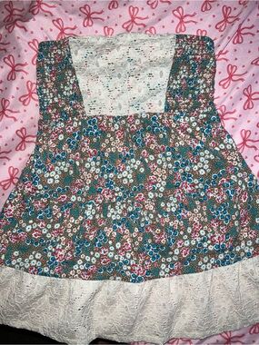Decree babydoll flowy floral lace trim